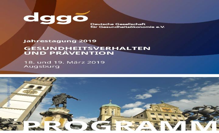 Conference of the German Association for Health Economics (DGGÖ) "Gesundheitverhalten und Prävention"