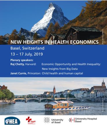 iHEA 2019 World Congress on Heath Economics: New Heights in Health Economics